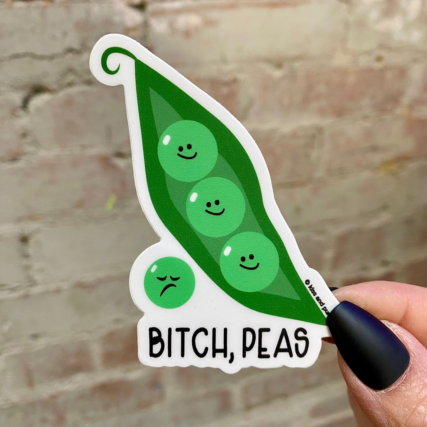 3 Inch B*tch Peas Matte Vinyl Sticker