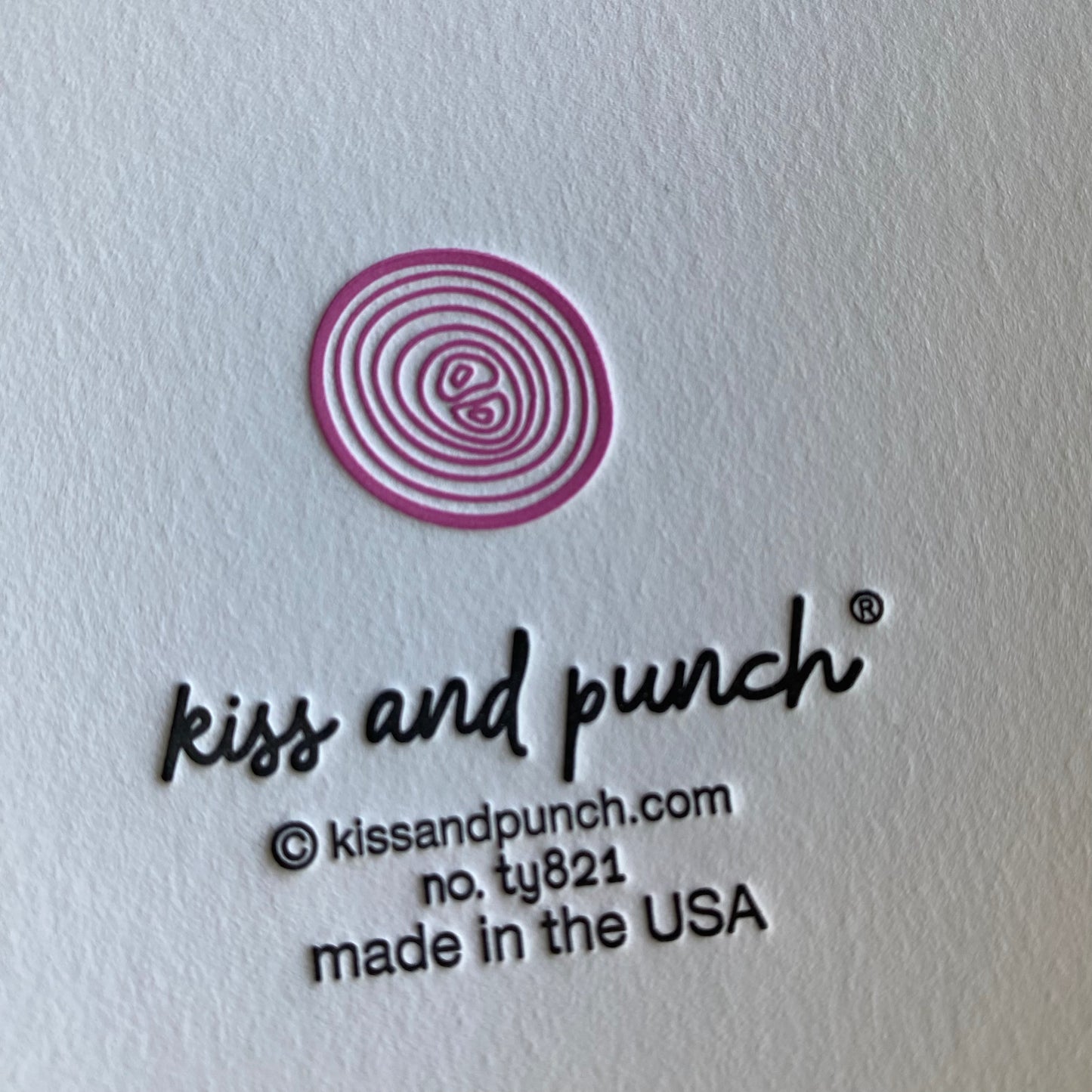 Thanks Shallot | Foodie Pun Thanks | Thank You Letterpress Card | kiss and punch