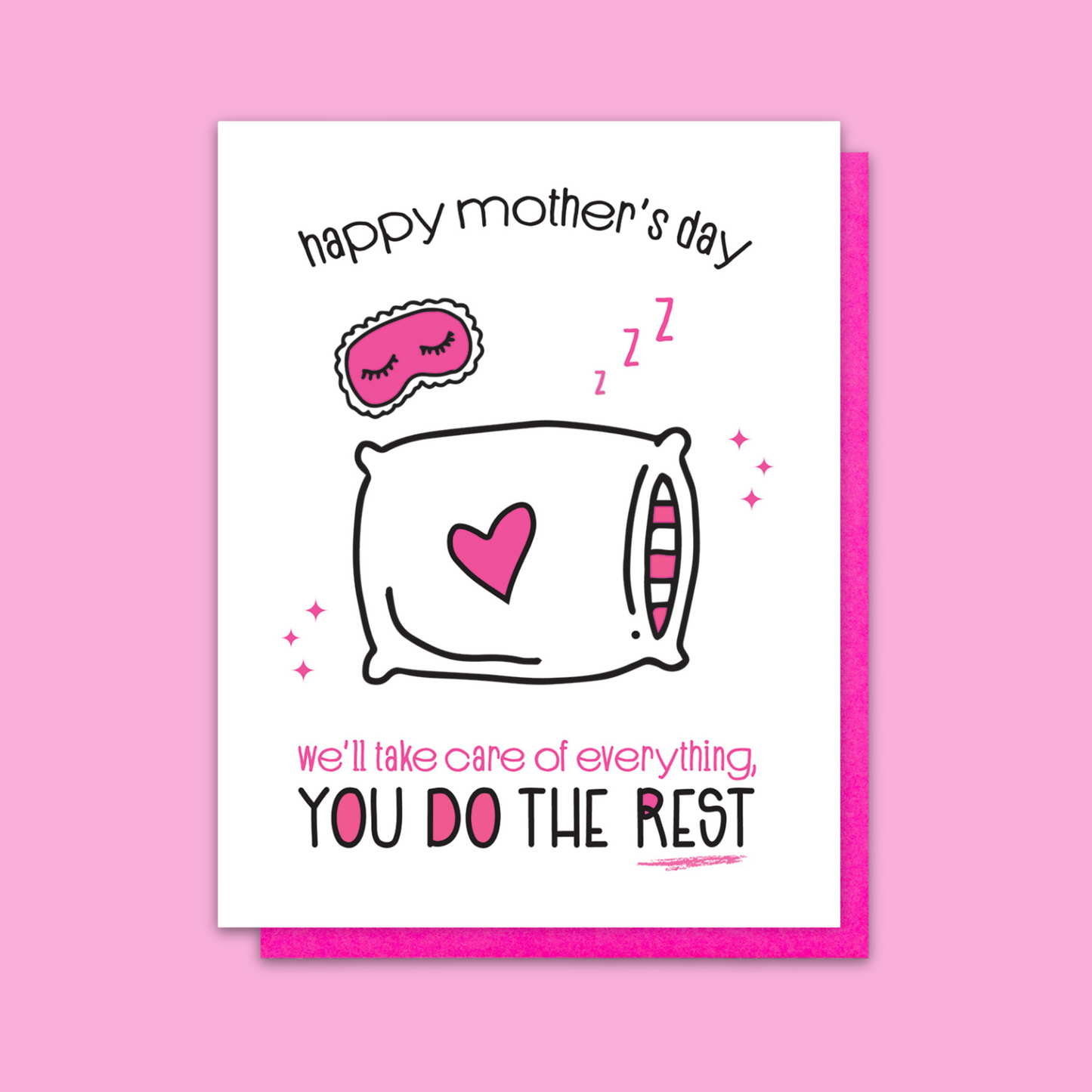 Funny Mother's Day Letterpress Card | Nap for Mom | kiss and punch - Kiss and Punch