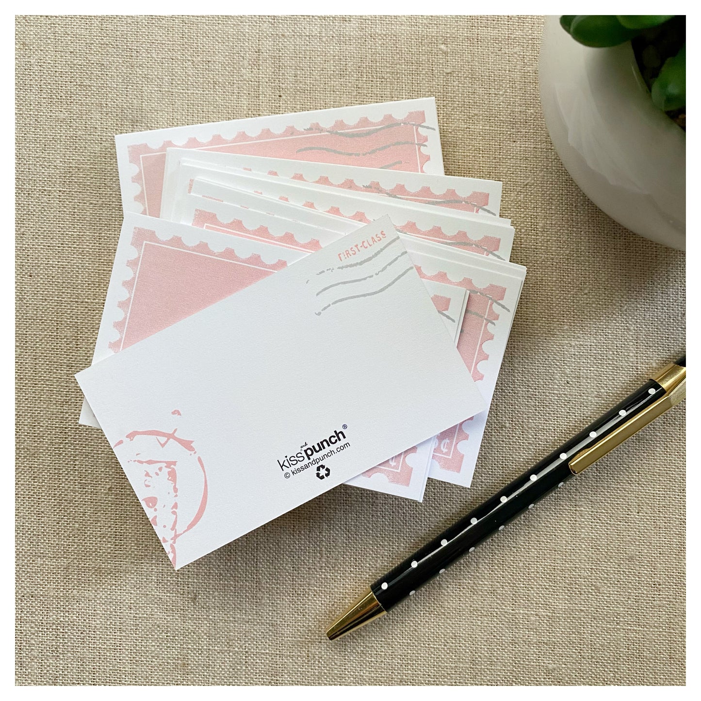 Mini Notecard Set of 60 - Forever Stamp Flat Cards - Love Notes - Mini Cards - Enclosure cards