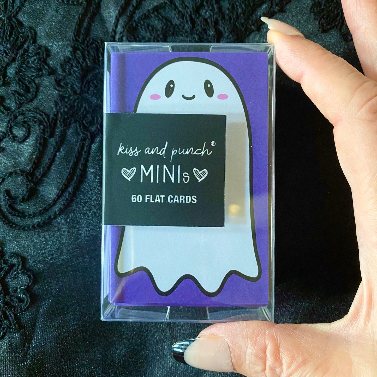 NEW! 60 Halloween Ghost with a Boo-ty Minis™ - Flat Notecard Set - Junk Journal Fun - Love or Lunch Notes - Pocket Reminders - Enclosure Cards for Treats