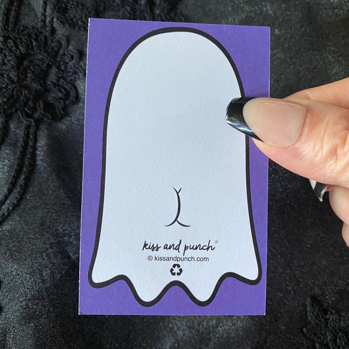 NEW! 60 Halloween Ghost with a Boo-ty Minis™ - Flat Notecard Set - Junk Journal Fun - Love or Lunch Notes - Pocket Reminders - Enclosure Cards for Treats