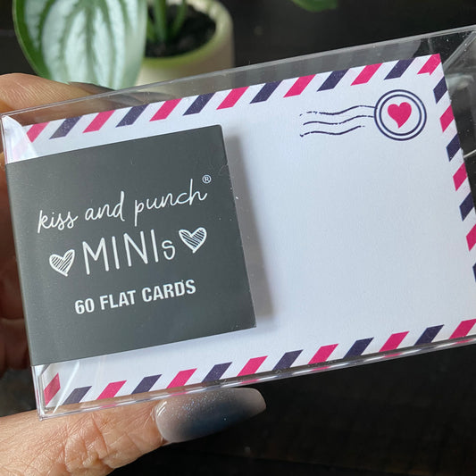 NEW! Mini Notecard Set of 60 - CPC Alternate Airmail Flat Cards - Love Notes - Mini Cards - Enclosure cards
