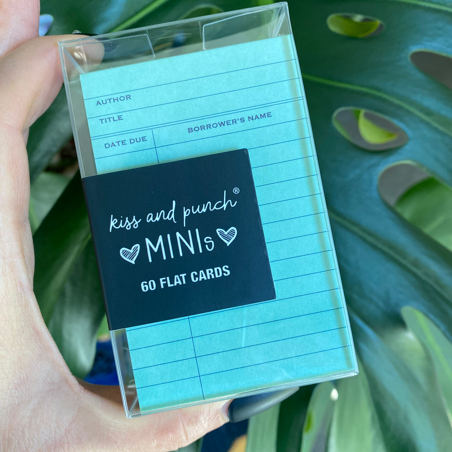 NEW! 60 Mint Green Library Minis™ - Flat Notecard Set - Junk Journal Fun - Love or Lunch Notes - Pocket Reminders - Enclosure Cards - Kiss and Punch