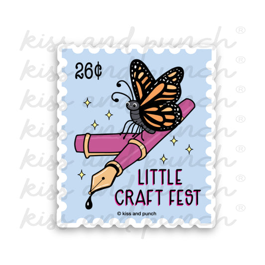 2026 Little Craft Fest Exclusive Sticker Diecut Deco Vinyl Sticker | kiss and punch - Kiss and Punch