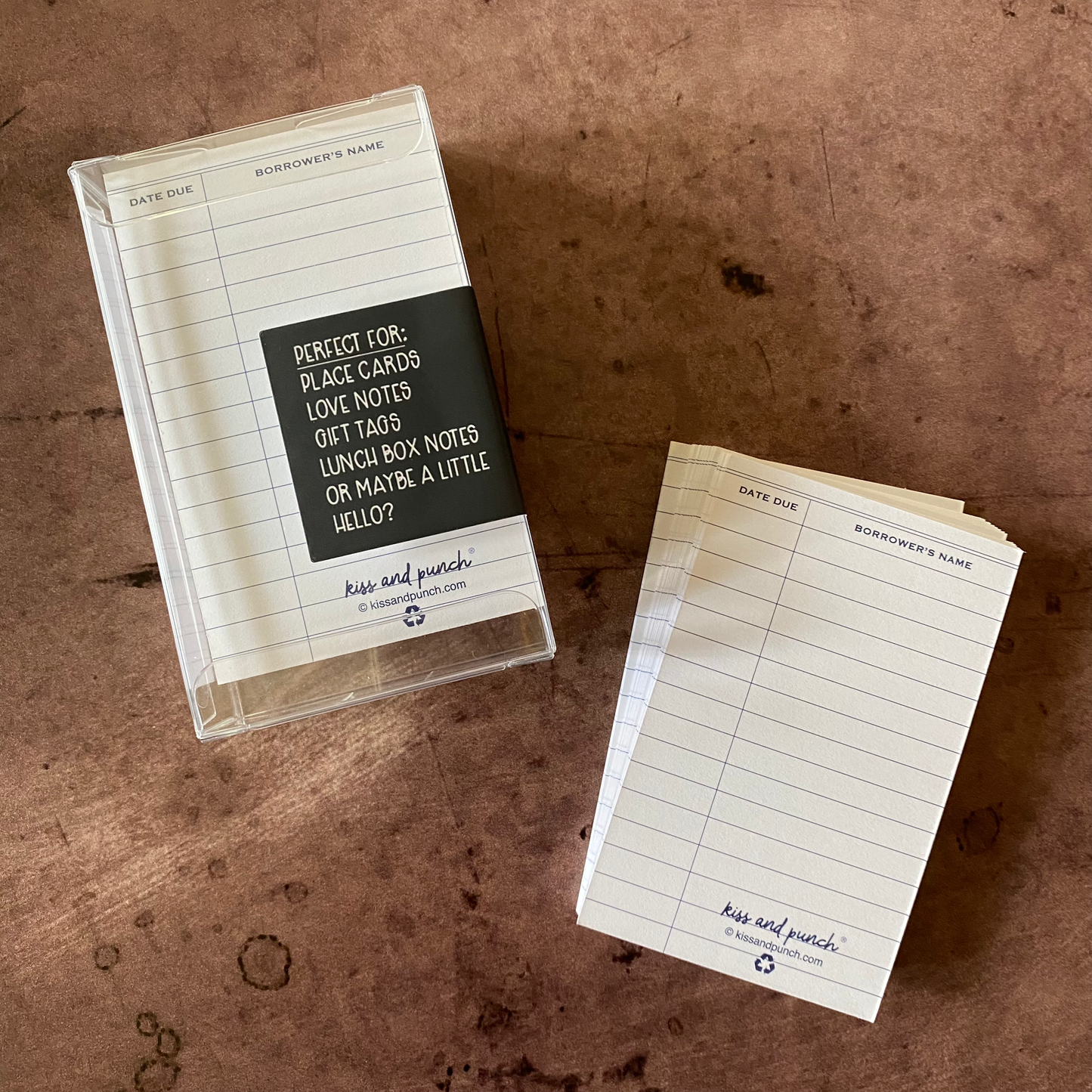 60 White Library Minis™ - Flat Notecard Set - Junk Journal Fun - Love or Lunch Notes - Pocket Reminders - Enclosure Cards