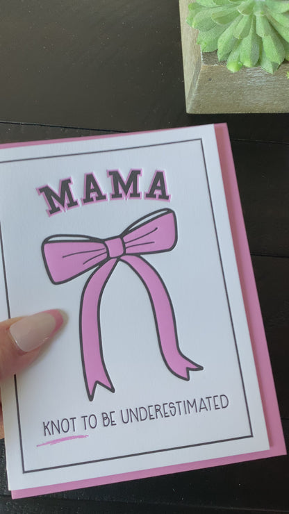 NEW! Cute Coquette Mother's Day Letterpress Card | kiss and punch