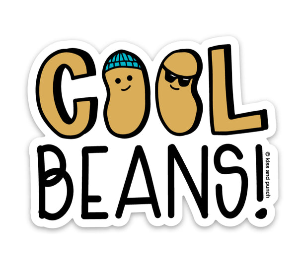 3 Inch Cool Beans Matte Vinyl Sticker