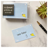 Mini Notecard Set of 60 - Fish Flat Cards - Lunch Notes - Mini Cards - Enclosure cards