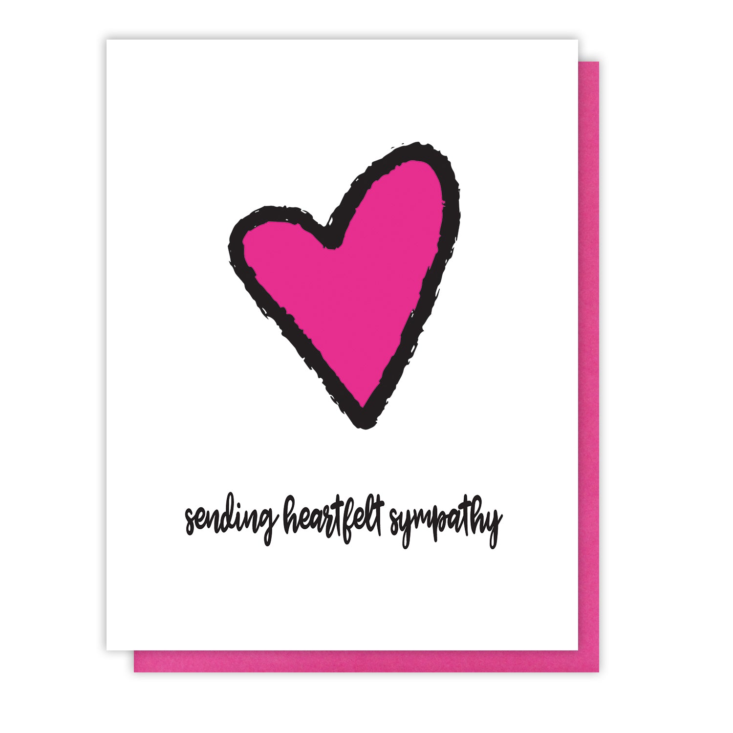 NEW! Heartfelt Sympathy | Loss Letterpress Card | kiss and punch - Kiss and Punch