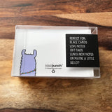 NEW! Mini Notecard Set of 60 - Llama Flat Cards - Lunch Notes - Mini Cards - Enclosure cards - Kiss and Punch