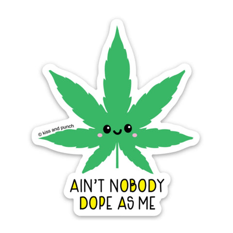 3 Inch Ain't Nobody Dope MJ Diecut Vinyl Sticker | kiss and punch