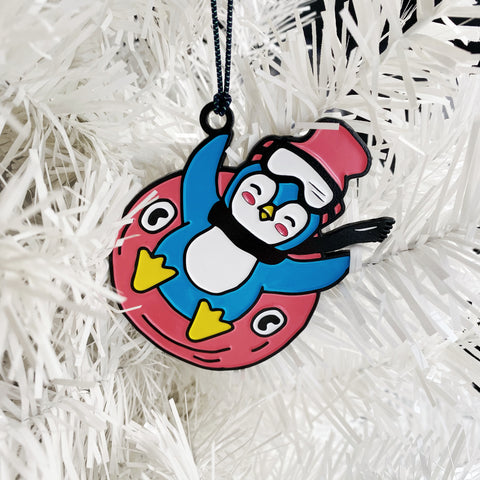 Cute Penguin Holiday Ornament Soft Enamel Tree Decoration | kiss and punch